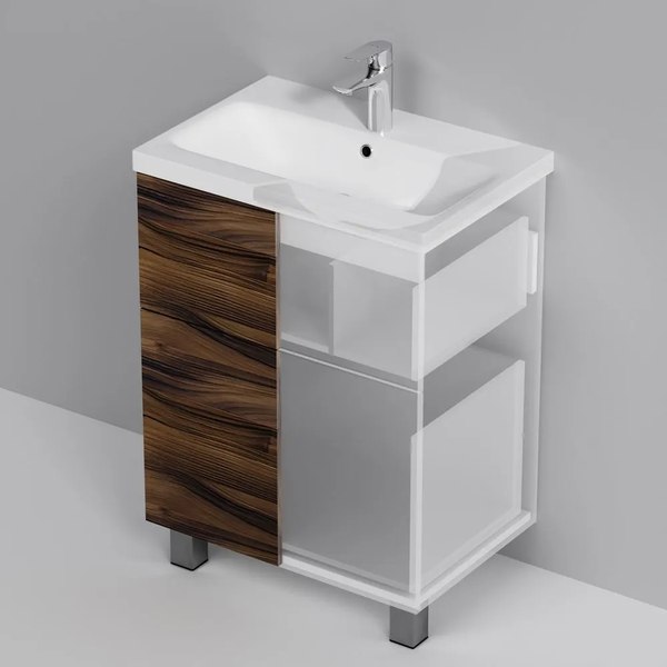 Тумба с умывальником AM.PM Gem M90-FSX0602HF-WCC0602WG