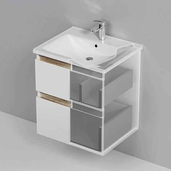 Тумба с умывальником AM.PM X-Joy M85A-FHX0552-WC0552WG