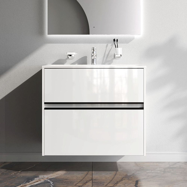 Тумба с умывальником AM.PM Sense M7B-FUX0802WG-WCC0802WG - фото