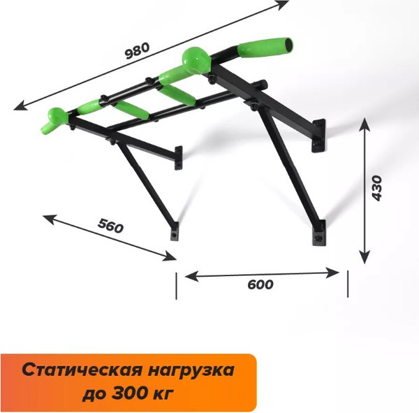 Турник Absolute Champion Maх Настенный Треххватный / АЧ 11918