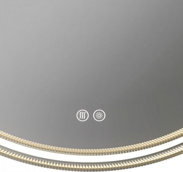 Зеркало Teymi Lina Romantic Black D60 LED / T20132