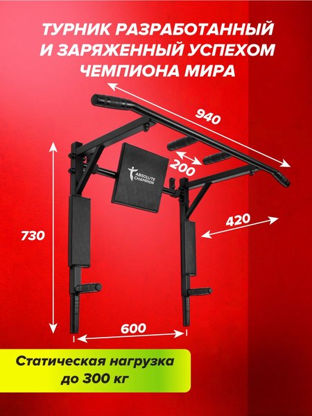 Турник Absolute Champion Триумф Лайт / АЧ 10294