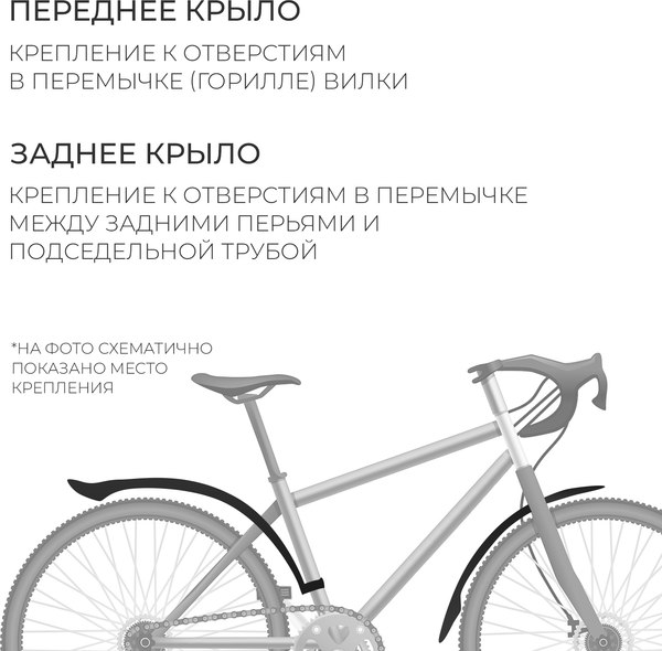 Крылья для велосипеда Dream Bike XGNB-041 / 1911908