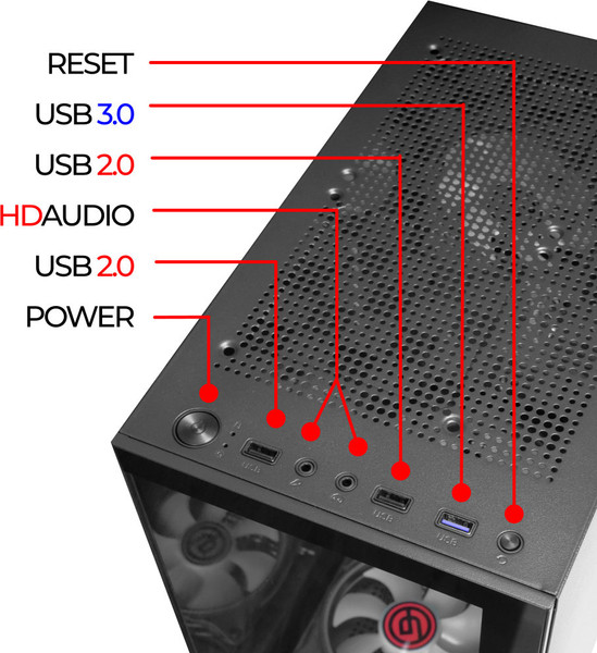 Корпус для компьютера Ginzzu CL305