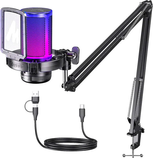 Микрофон Maono DGM20S с стойкой-держатель - фото