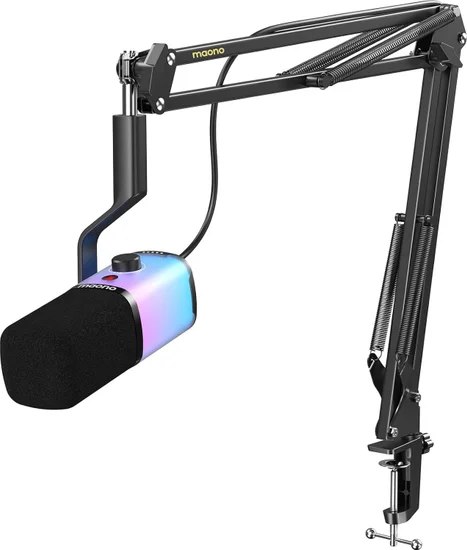 Микрофон Maono PD100XS RGB с стойкой-держатель