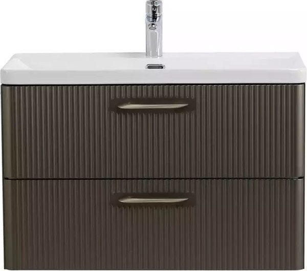 Тумба с умывальником BelBagno DUE-500-2C-SO-GM-P + BB-8076-3-50 - фото