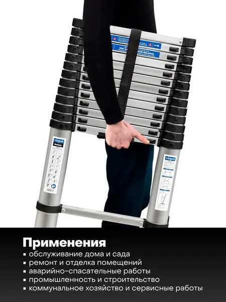 Телескопическая лестница Scheppach Sch-UP410