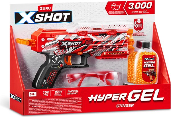 Бластер игрушечный Zuru X-Shot. Hyper Gel Stinger / 44150 - фото