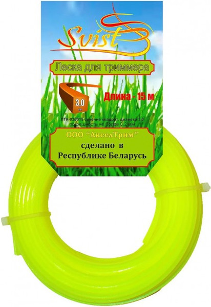 Леска для триммера Svist ЛТК-030015 3мм - фото