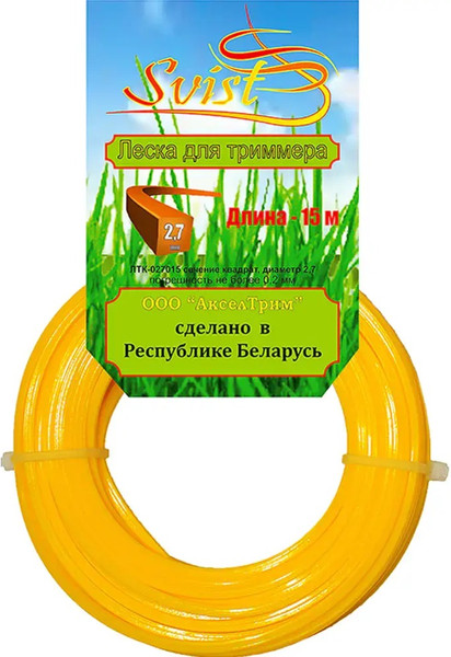 Леска для триммера Svist ЛТК-027015 2.7мм - фото