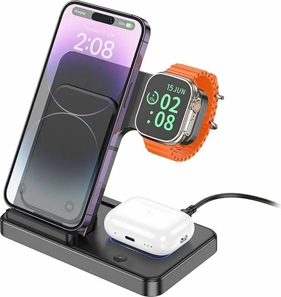 Зарядное устройство беспроводное Borofone BQ26 3в1