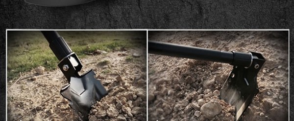 Лопата туристическая YYC Складная G-B07 многофункциональная