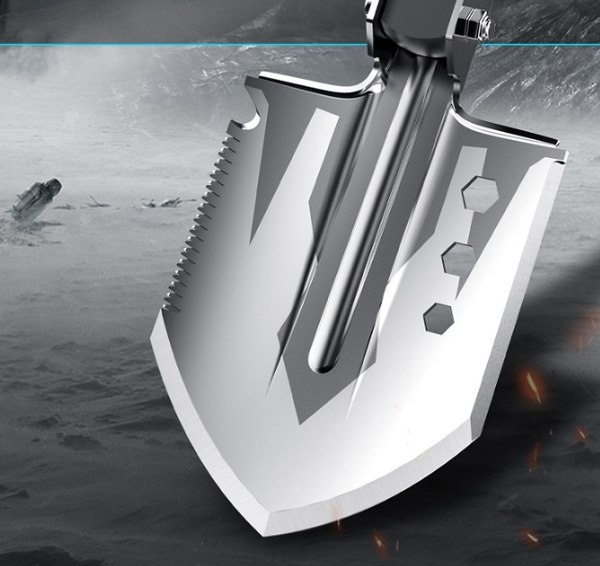 Лопата туристическая YYC Складная G-B10 многофункциональная