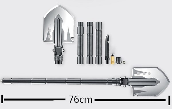 Лопата туристическая YYC Складная G-B10 многофункциональная