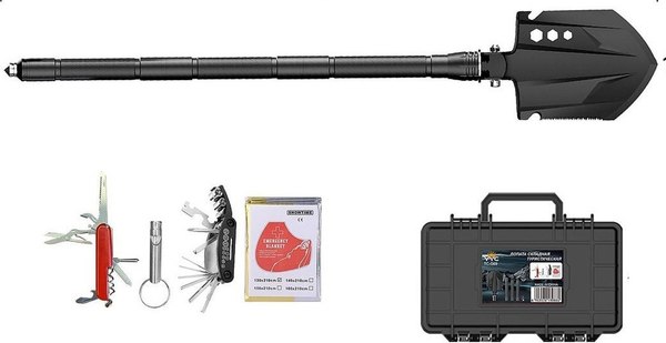 Набор аксессуаров для туризма YYC Многофункциональная складная лопата TC-G69 - фото