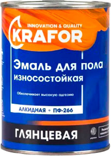 Эмаль Krafor ПФ-266 для пола - фото