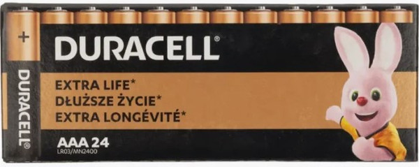 Комплект батареек Duracell Basic MN2400 LR03 AAA BL24