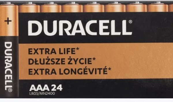 Комплект батареек Duracell Basic MN2400 LR03 AAA BL24