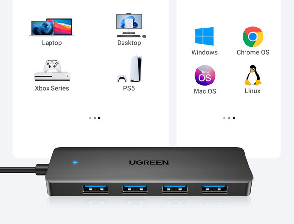 USB-хаб Ugreen CM219 / 35574