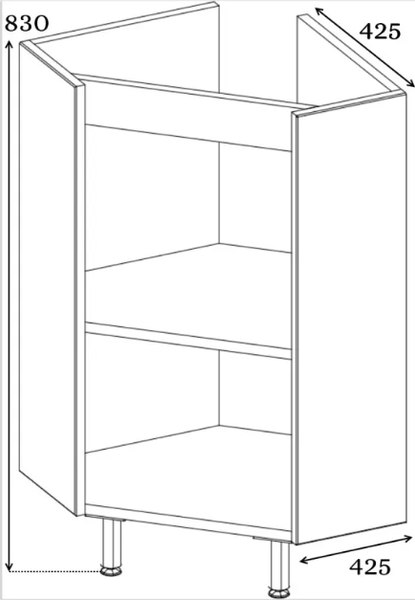 Тумба под умывальник Emmy Агата 43 / 310156