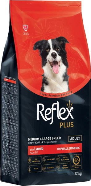 Сухой корм для собак Reflex Plus Для взрослых собак средних и крупных пород с ягненком и рисом - фото