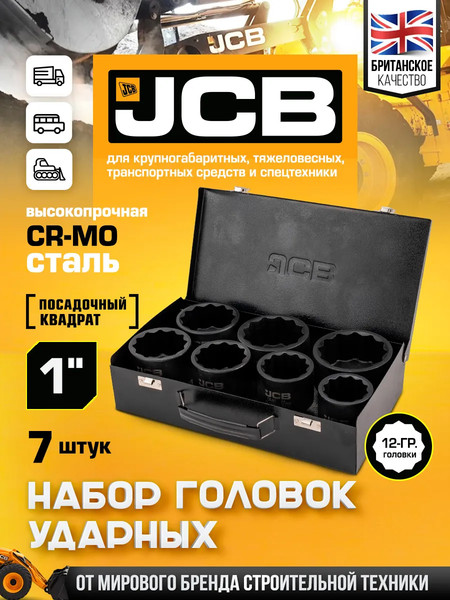 Набор головок слесарных JCB 8071-9MPB