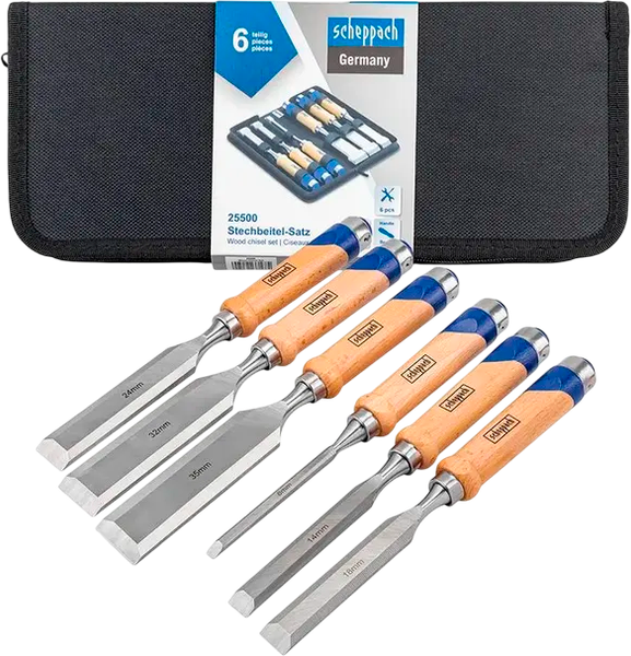 Набор стамесок Scheppach Sch-25500 - фото