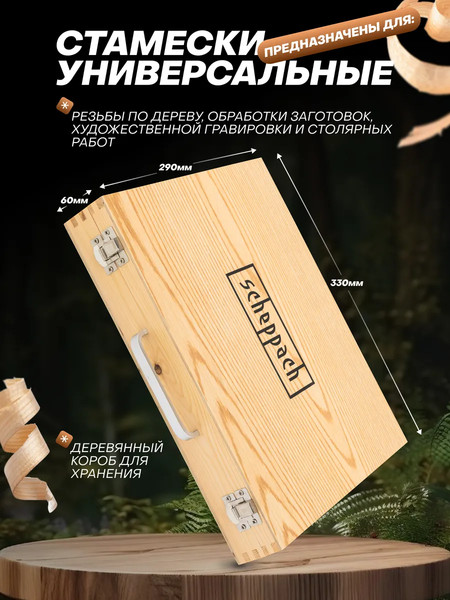 Набор стамесок Scheppach Sch-25700