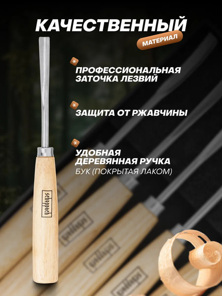 Набор стамесок Scheppach Sch-25570