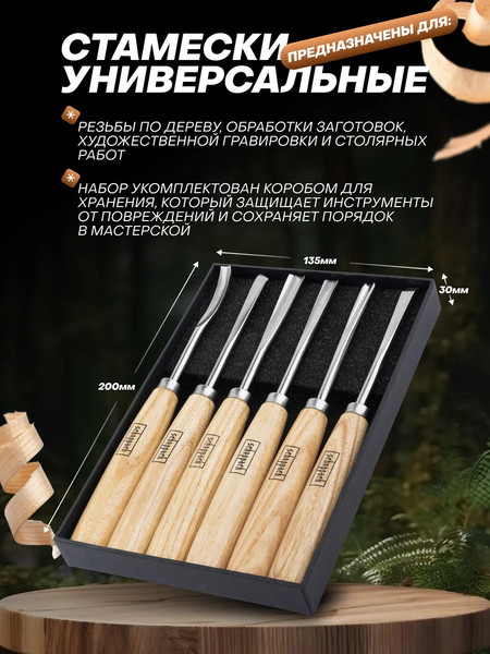 Набор стамесок Scheppach Sch-25570