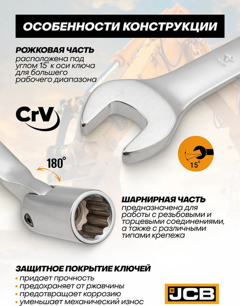 Набор ключей JCB 5010R