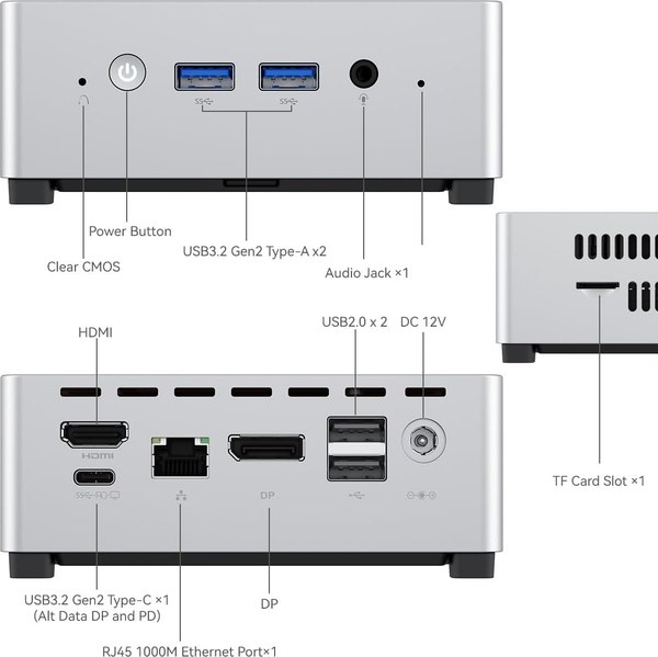Неттоп Minisforum UN100L 16GB/512GB