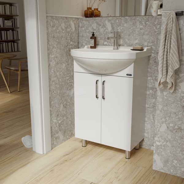 Тумба под умывальник Sanita Рондо 56 / RNDSACW56013F1