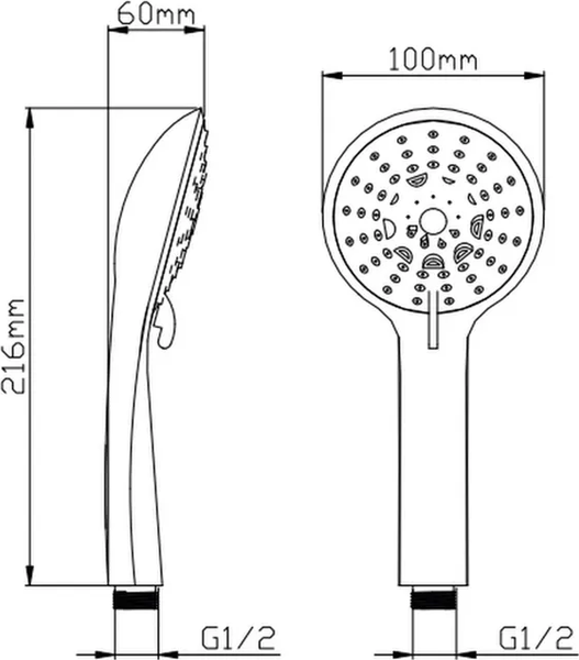 Лейка ручного душа Potato P072