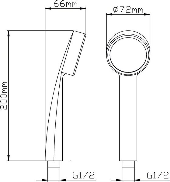 Лейка ручного душа Potato P080