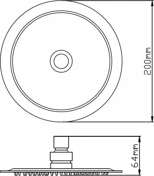 Лейка верхнего душа Potato P103-206