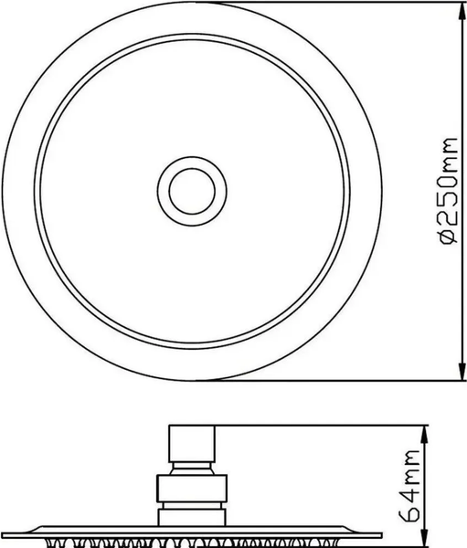 Лейка верхнего душа Potato P103-256