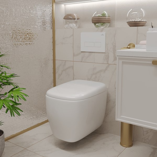 Унитаз подвесной Roxen Martin 530220-02 Rimless Soft Close NC