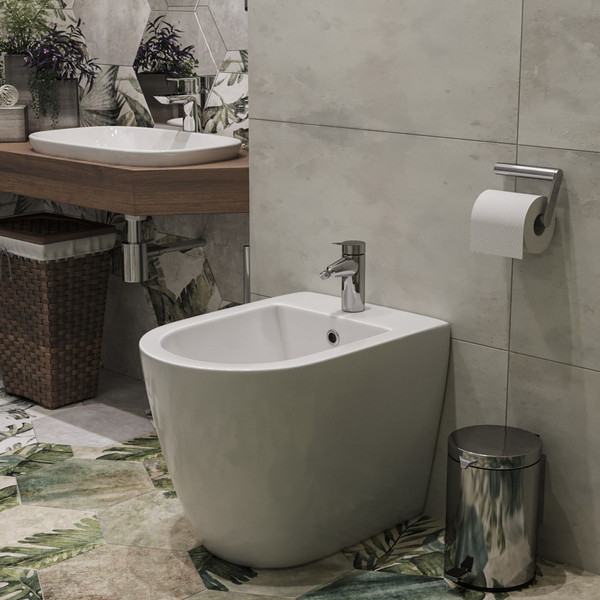 Биде напольное Roxen Antares 610185-00 Rimless Soft Close NC