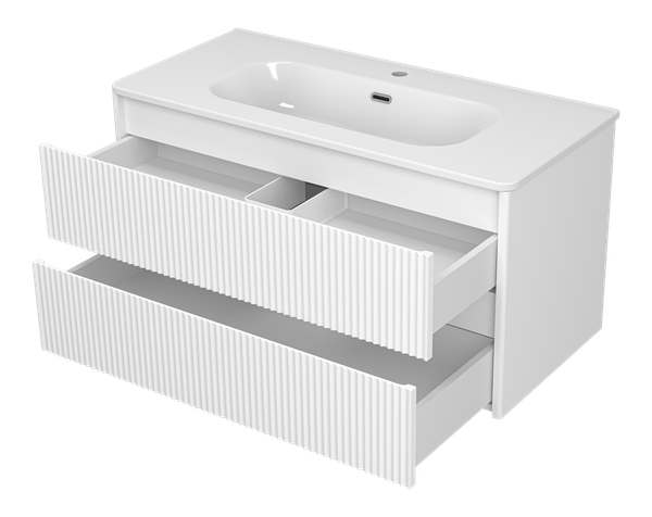 Тумба под умывальник Brevita Riva 100 / RIV-07100-0102Я