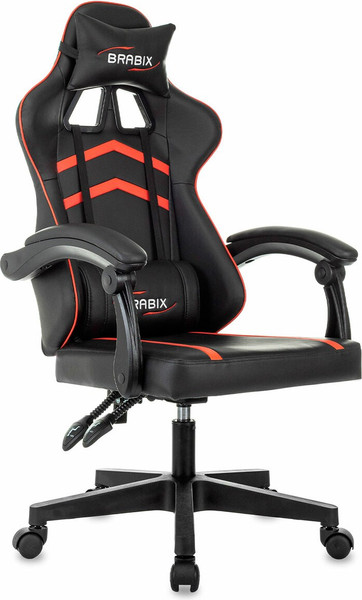 Кресло геймерское Brabix GM-123 / 533190 (черный/красный) - фото