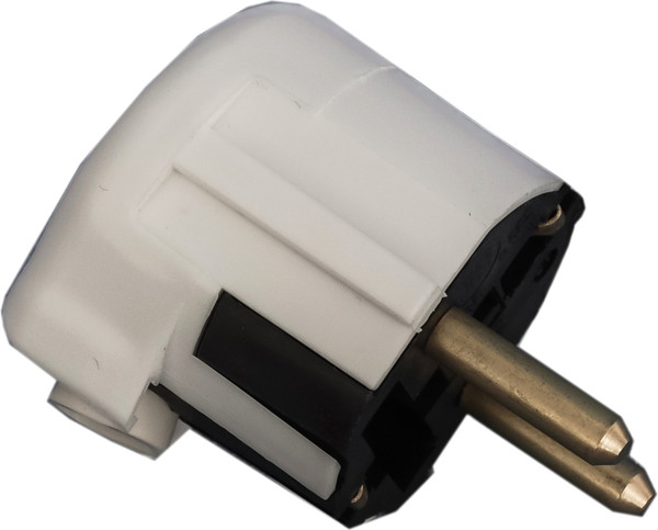 Вилка штепсельная ЭлКис В16-003 с трубкой / 16003т - фото