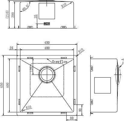 Мойка кухонная ZORG ZRE 4545
