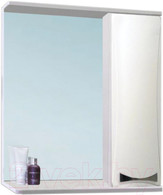 Шкаф с зеркалом для ванной Vako Бант 55 / 16501 (с подсветкой) - фото