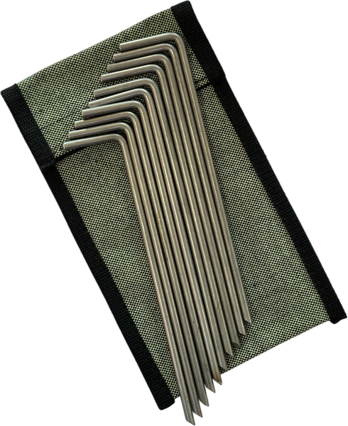 Набор колышков для палатки СИБТЕРМО Нержавейка в чехле / 01410302 - фото