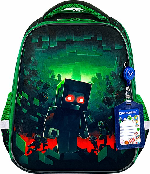 Школьный рюкзак Brauberg Fit. Night Warrior / 272023 - фото