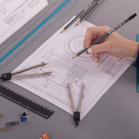 Набор простых карандашей Brauberg Style / 181719