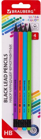 Набор простых карандашей Brauberg Ultra Color / 181709 - фото