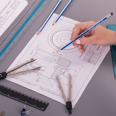 Набор простых карандашей Brauberg GX-100 / 181721